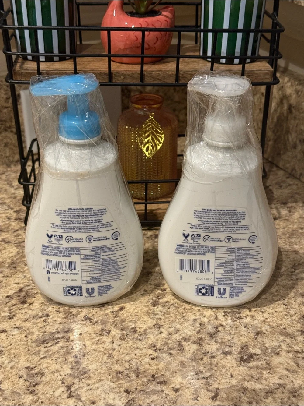 Baby Dove Wash and Lotion Sensitive Skin Hypoallergenic Rich Moisture
